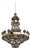 Doha 34 Lights Cascading Chandelier in Polished Chrome and Crystal by Aggiolight For Sale