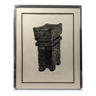 Rina Rotholz "Incense Altar" Signed Original Tuilegraph, 1966 | Limited Edition 8/20 | Artist Who Discovered the Tuilegraphy Process For Sale