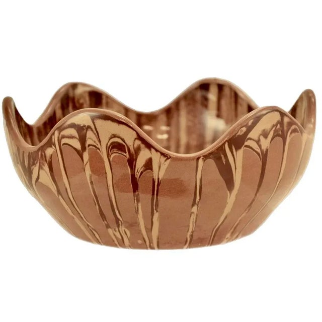 Studio Clay 9” Wave Rim Bowl For Sale In Chicago - Image 6 of 6