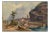 Friedrich Perlberg, View Over the Rhône to St. Maurice, Watercolor, Mid-19th Century For Sale