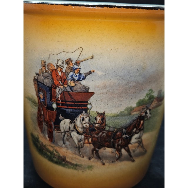 1960s Vintage Ice Bucket Erphila Art Pottery Czecho Slivakia For Sale - Image 5 of 5
