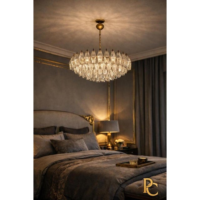 Murano Glass Chandeliers, 1990, Set of 2 For Sale - Image 4 of 15