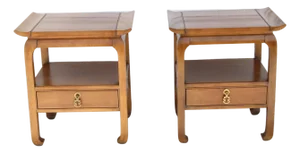 Mid 20th Century Pair Kent Coffey End Tables Or Nightstands
