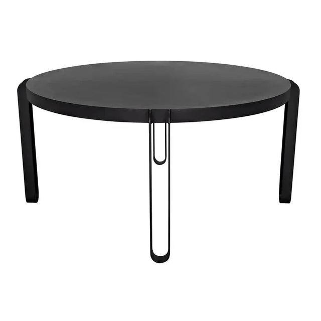 Not Yet Made - Made To Order NOIR Marcellus Dining Table, 63", Black Metal For Sale - Image 5 of 6