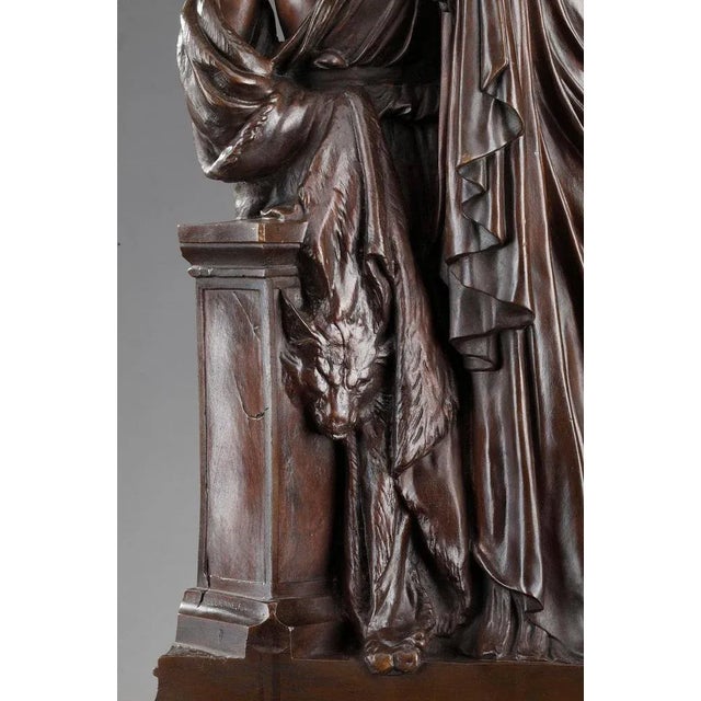 Shepherds of Arcadia Clock by Aizelin and Barbedienne For Sale - Image 14 of 18