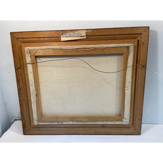 Vintage Original Signed Oil Painting “Mountain High Meadow For Sale - Image 9 of 10