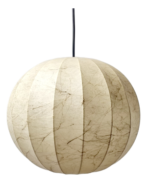 Large Mid-Century Veined Cocoon Pendant Lamp by Castiglioni for Hille, Italy, 1960s