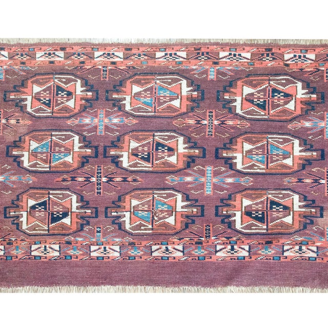 Early 20th Century Persian Yamout Rug For Sale - Image 10 of 13