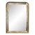 Pair of French Silver Louis Philippe Geometric Pattern Mirrors For Sale