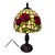 Tiffany style table / desklamp. A vintage example from the 1980’s in great condition. A brown metal base supports the...