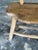 Wood Small Vintage Bench with Backrest and Armrest in Light Asian Teak, 1990s For Sale - Image 7 of 10