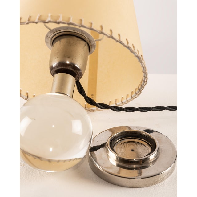 Model 7706 Adjustable Table Lamp by Jacques Adnet for Baccarat, 1930s For Sale - Image 10 of 11