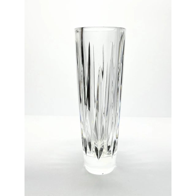 2000s Rogaska “Soho” Crystal Vertically Cut Heavy Table Vase 8” Signed No chips, cracks, or fleabites. Height 8” Length 4...