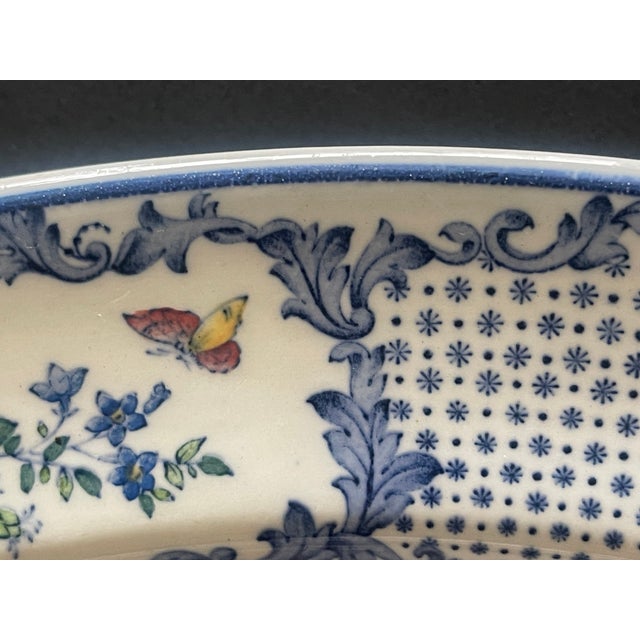 Blue 19th C. English Cauldon Transferware Platter For Sale - Image 8 of 9