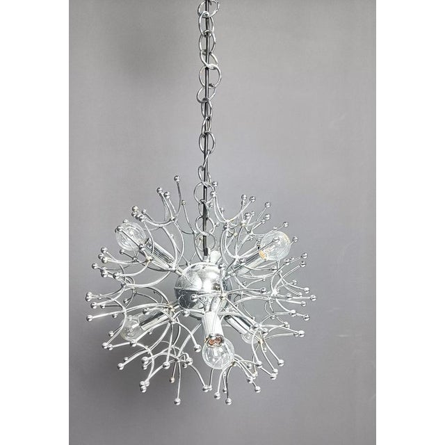 1960s Vintage Sputnik Chandelier from Sciolari, 1960s For Sale - Image 5 of 12