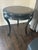 Late 19th Century Asian Marble and Wood Round Side Table — Golden Triangle Chicago Export For Sale - Image 10 of 10