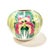 Gorgeous antique hand painted melon jar in Famille Verte or Bok Choy. It features vibrant colors of pink, several shades...