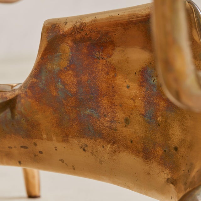 Rare Sculptural Bronze Coffee Table by Victor Roman, Signed + Numbered, 1970s For Sale In Chicago - Image 6 of 10