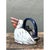 This vintage glazed ceramic teapot takes the whimsical form of a plump pelican nestled in repose, its rounded body...
