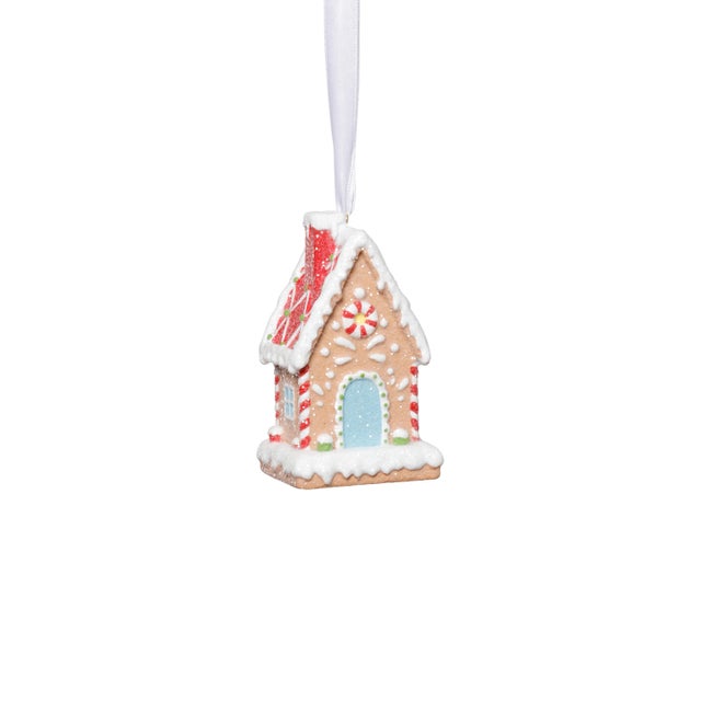 Contemporary Gingerbread House Ornaments, Assorted Set of 6 Pieces For Sale - Image 3 of 7
