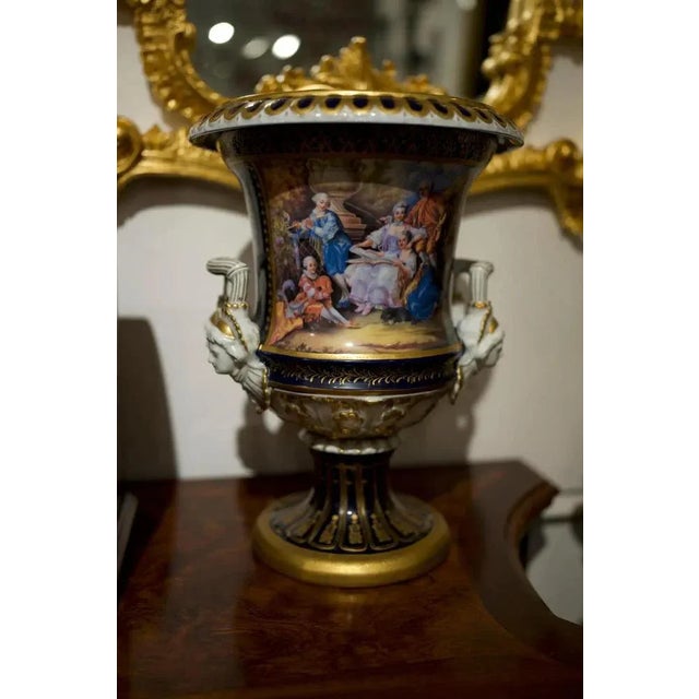 19th Century Viennese Royal Urns, Set of 2 For Sale - Image 3 of 6