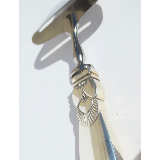 Georg Jensen Georg Jensen Sterling Cheese Plane Cactus Pattern For Sale - Image 4 of 6