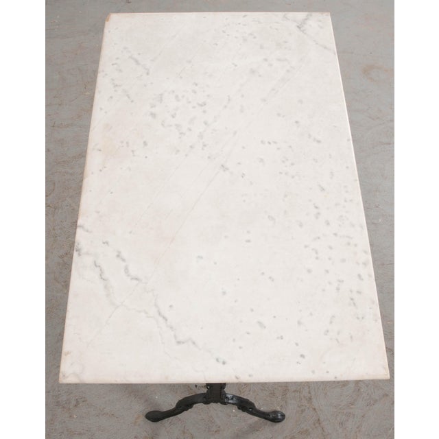 Early 20th Century French Marble-Top Bistro Table For Sale - Image 9 of 11