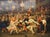 The Masquerade Ball, a 19th Century Oil on Canvas Painting in Giltwood Frame For Sale - Image 17 of 18