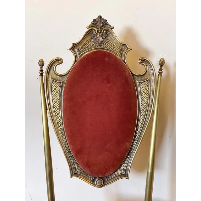 Vintage Brass Chair, 1950s For Sale - Image 9 of 13