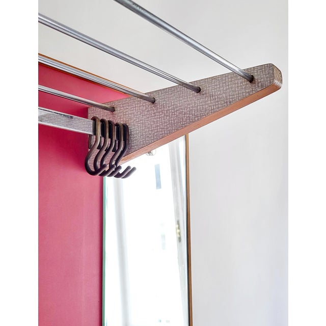 Wood Modern Wall-Mounted Wardrobe, 1950s For Sale - Image 7 of 18