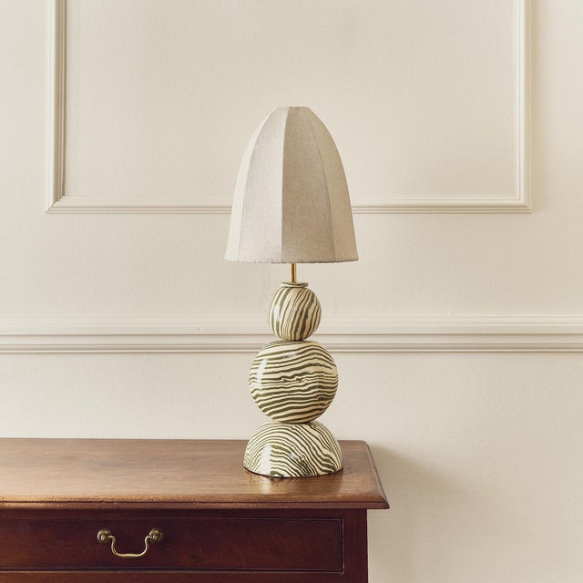 Not Yet Made - Made To Order Edison Green & White Marble Table Lamp by Henry Holland Studio For Sale - Image 5 of 5