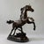 Late 20th Century Bronze Rearing Horse Sculpture on Marble Base, 21” H – Dynamic Equestrian Statue For Sale - Image 4 of 10