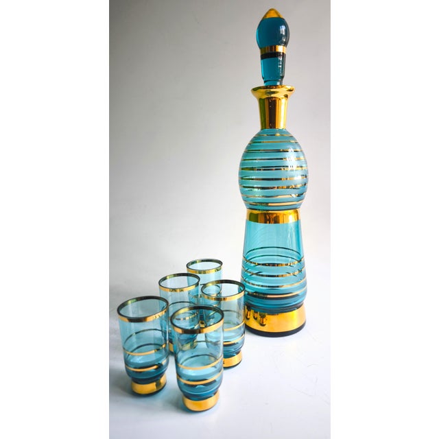 Set of 6, Mid-Century Modern Tuscany Liqueur Set From the 1960s For Sale - Image 14 of 16