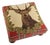 Stag Red Tartan Tapestry Footstool For Sale