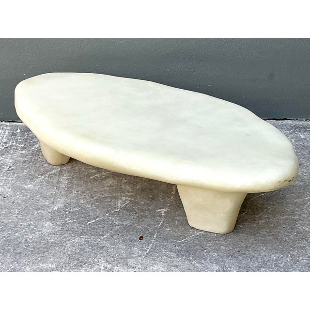 Vintage Molded Resin Biomorphic Coffee Table For Sale - Image 11 of 12