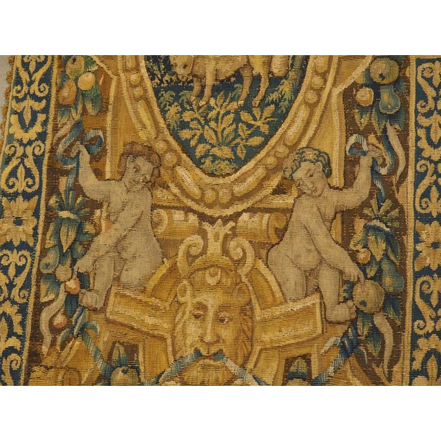 Circa 1700 Silk Brussels Tapestry Fragment, the Divine Order of the Universe For Sale - Image 9 of 18