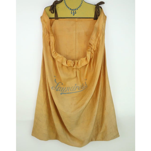 1920s Don Shasteen Studios Hand Painted Art Deco 'Laundress' Hanging Bag, 1920's For Sale - Image 5 of 12
