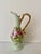 Green Mid 20th Century Lefton Porcelain Green Heritage Rose Hand-Painted Porcelain Ewer/Miniature Pitcher/Bud Vase Excellent Condition For Sale - Image 8 of 8