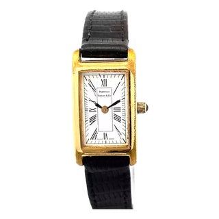 Mid 20th Century Tiffany & Co. Portfolio Gold-Plated Quartz Ladies Wrist Watch For Sale