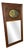 French Style Wall Mirror in Oak For Sale