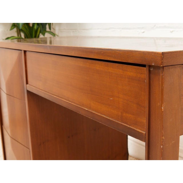 Vintage 4 Drawer Mid Century Desk For Sale - Image 10 of 11