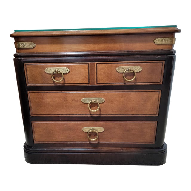 Asian Modern Nightstand Commode Chest For Sale
