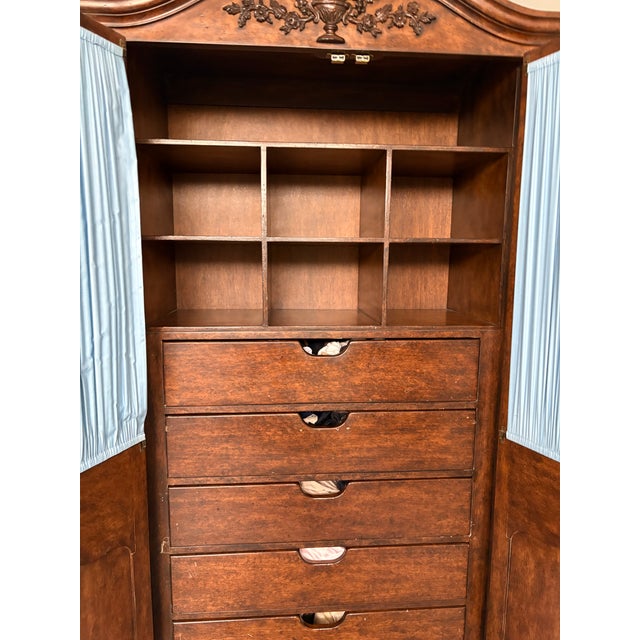 1970s French Provincial Louis XV Lewis Mittman Armoire For Sale - Image 11 of 14