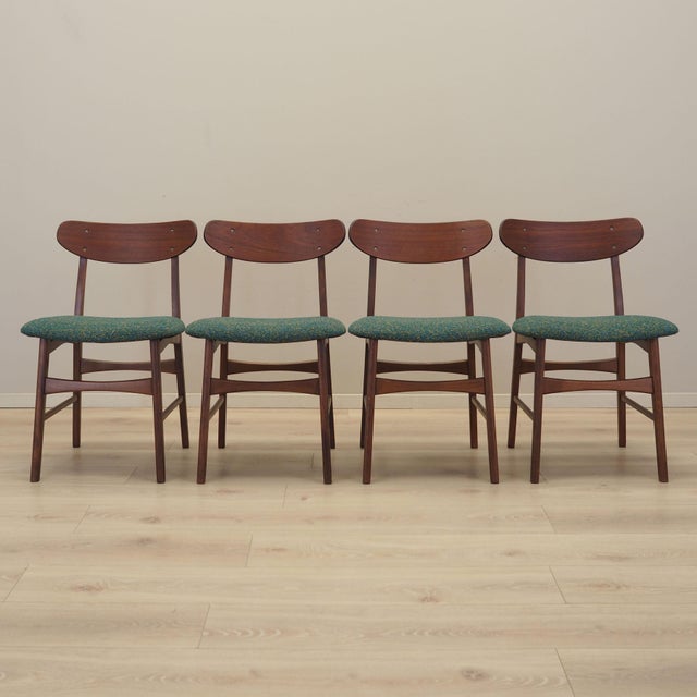 Danish Teak Chairs, Denmark, 1970s, Set of 4 For Sale - Image 14 of 14
