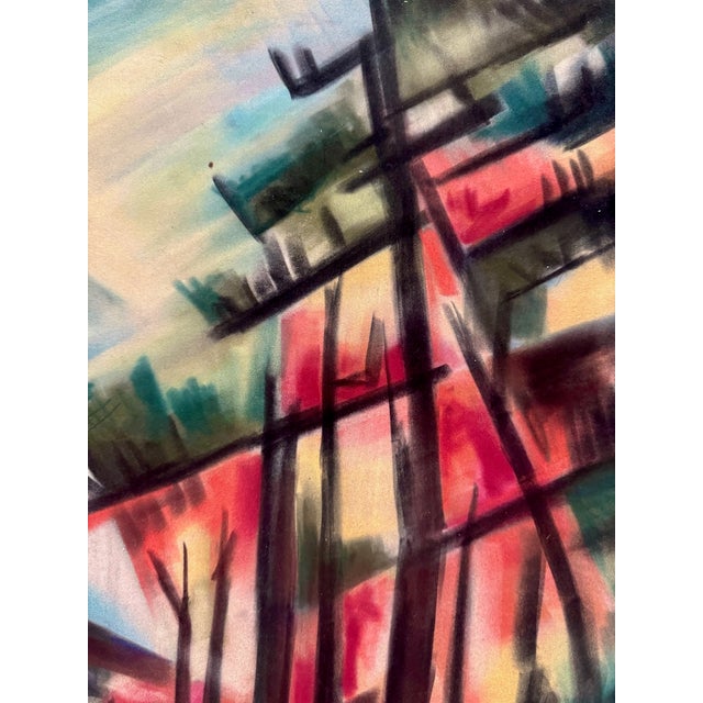 Original watercolor on paper by Henry Emil Salloch, also known as Heinz Emil Salloch, the German-born American artist and...