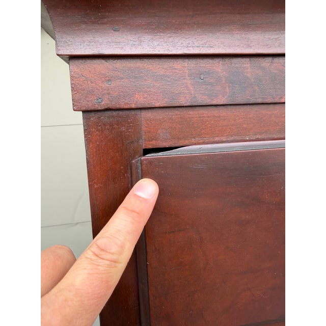 Antique Central Pennsylvania Cherry Hepplewhite Tall Chest, Circa 1810s–1820s For Sale - Image 10 of 12