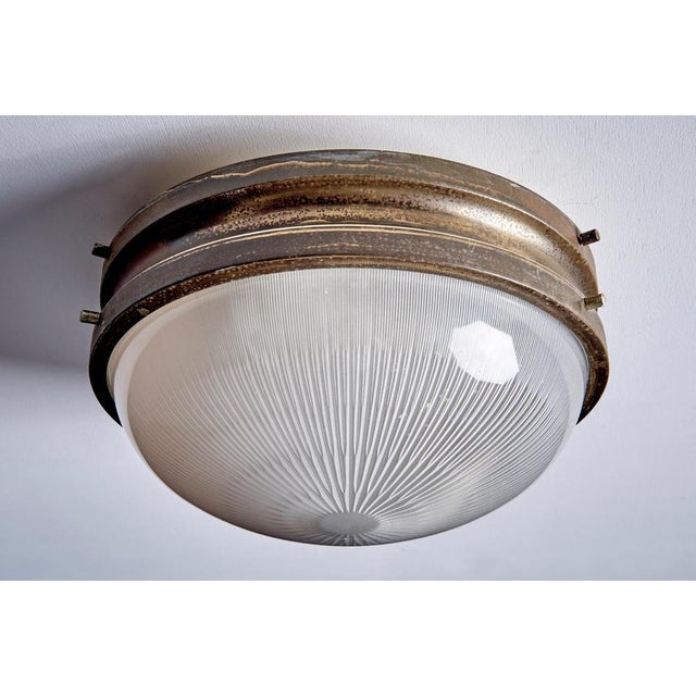 Flush Mount in Brass, 1950s For Sale - Image 3 of 10