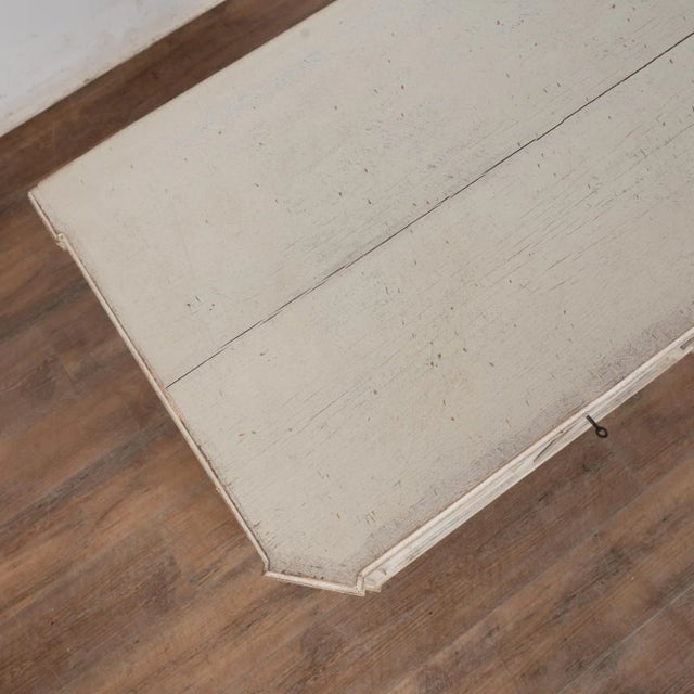 Mid 19th Century 19th Century Swedish Gustavian White Small Sideboard Cabinet For Sale - Image 5 of 16