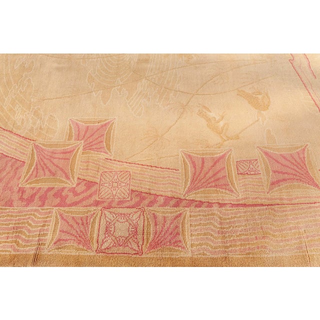 Exquisite 1900s Viennese Art Nouveau Rug Size: 8'5" × 13'7" (256 × 414 cm) This spectacular early 20th-century Viennese...