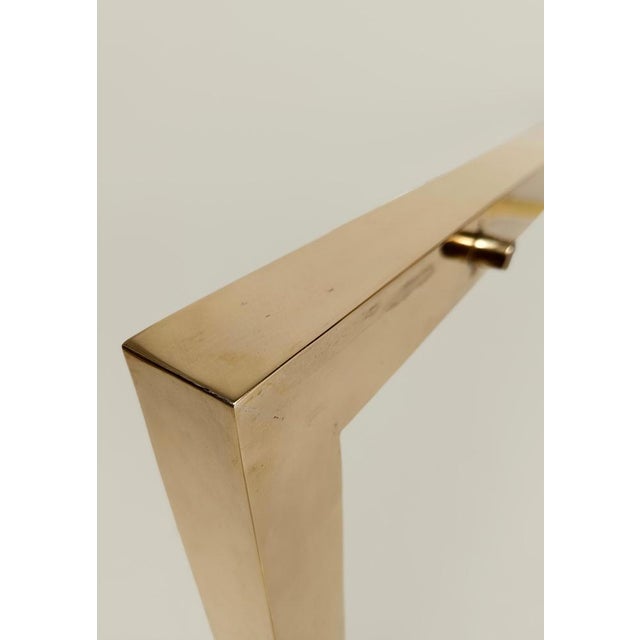 Large Mid-Century Brass Coffee Table, Italy, 1970s For Sale - Image 13 of 18